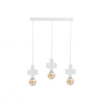 Unica Bar Pendant Ceiling Light White, 60cm, 3x E27