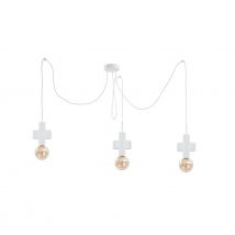 Unica Cluster Pendant Ceiling Light White, 3x E27