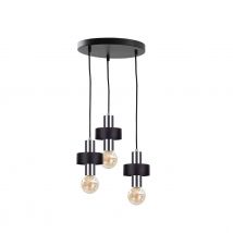 Unica Cluster Pendant Ceiling Light Black, Silver, 35cm, 3x E27