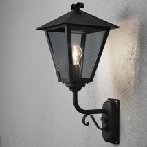 Benu Outdoor Classic Lantern Wall Light Up Black IP23