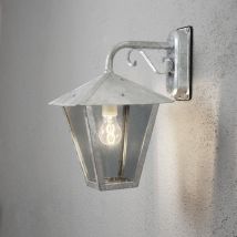 Benu Outdoor Classic Lantern Wall Lamp Down Galvanized Steel, IP23