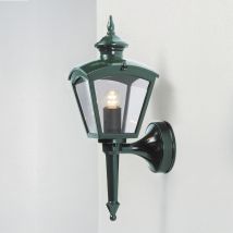 Cassiopeia Outdoor Classic Lantern Wall Light Shiny Green, IP23