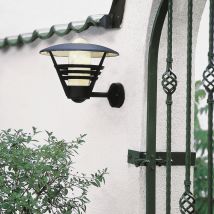 Gemini Outdoor Classic Lantern Wall Light Matt Black, IP23