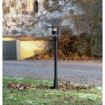 Freja Outdoor Classic Matt Black Post Light, IP23