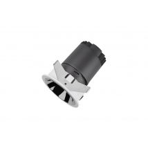Accentpro LED Downlight 55 Deg Beam 75mm Cutout 30 Deg Tiltable 355 Deg Rotatable 8W 768LM 85LM/W 3000K Silver Round