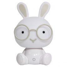 Bunny Integrated LED Childrens Table Lamp, White