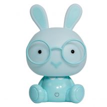 Bunny Integrated LED Childrens Table Lamp, Blue