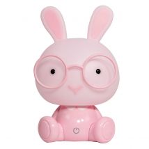 Bunny Integrated LED Childrens Table Lamp, Pink