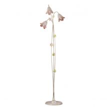 D'Oro Multi Arm Floor Lamp, Glass Shades, 3x E14