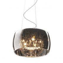 Crystal Pendant Ceiling Light, Chrome, 5x G9