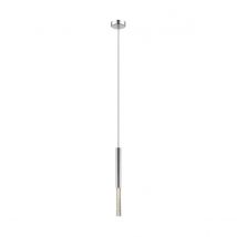 One Integrated LED Pendant Ceiling Light, Chrome, 450lm, 3000K