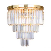 Amedeo Ceiling Light, Gold, Glass, 5x E14