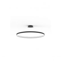 Circle Integrated LED Pendant Ceiling Light, Black, 7820lm, 3000K