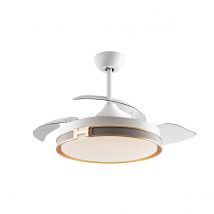 Heron 6 Speed Ceiling Fan White, 3000-6000K, Remote Control, Timer & Reversible Functions