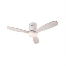 Siroco Mini 6 Speed Ultra Quiet Ceiling Fan White 3000-5000K, Remote Control, Timer & Reversible Functions