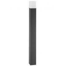 Stick Outdoor Bollard Dark Grey Aluminium White Acrylic LED E27 IP54