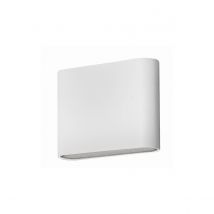 Soho 2 Light Outdoor Up Down Wall Lamp Sandy White Aluminium Glass LED 2x3W 480Lm 3000K IP54