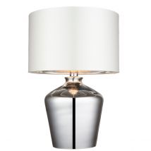 Waldorf Table Lamp Chrome Glass, E27