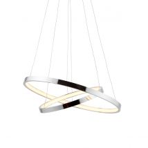 Kline Ceiling Pendant Light Chrome, Frosted Acrylic