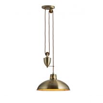 Polka Dome Ceiling Pendant Light Antique Brass, E27