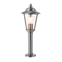 Klien Outdoor Bollard Light Polished Stainless Steel, Clear Polycarbonate IP44, E27
