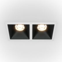 Maytoni Alfa LED Twin Recessed Downlight White, Black, 900lm, 3000K