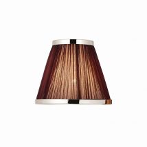 Suffolk Chocolate And Nickel Eight Inch Shade, E14
