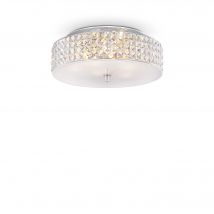 Roma  6 Light Medium Flush Ceiling Light Chrome, G9