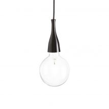 Minimal 1 Light Ceiling Pendant Black, E27