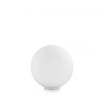 Mapa Bianco 1 Light Small Globe Table Lamp White, E27