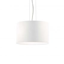 Wheel  3 Light  Small Round Ceiling Pendant White, E27