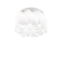 Compo  10 Light Medium Ceiling Flush Light White, E27