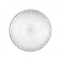 Shell  6 Light Indoor Flush Wall / Ceiling Light Chrome with Clear Glass, E27