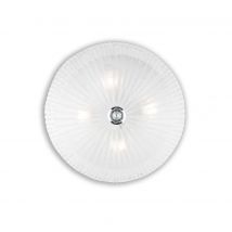 Shell  4 Light Indoor Wall / Ceiling Light Chrome with Clear Glass, E27