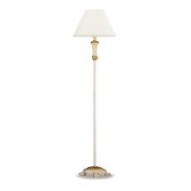 Firenze 1 Light Floor Lamp Gold, Ivory, E27