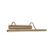 Mirror 4 Light Picture Wall Light Antique Brass, G9
