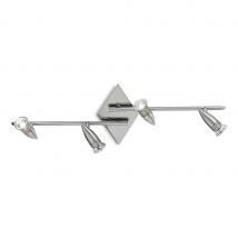 Alfa  4 Light Indoor Adjustable Wall Spotlight Nickel, GU10