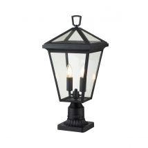 Hinkley Alford Place Outdoor Pedestal Light Museum Black, IP44