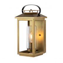 Hinkley Atwater Outdoor Wall Lantern Painted Distressed Brass, IP44