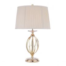 Aegean 1 Light Table Lamp Polished Brass, E27