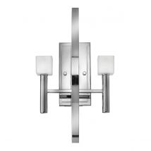 Hinkley Fredrick Ramond Mondo 2 Light Wall Light Polished Chrome