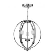 Hinkley Fredrick Ramond Mondo 3 Light Chandelier Polished Chrome