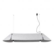 Fonovia Integrated LED Straight Bar Pendants Grey, 4000K