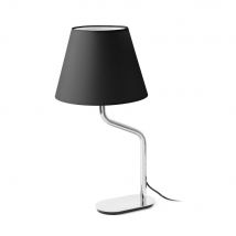 Eterna Table Lamp Round Tapered Black, E27