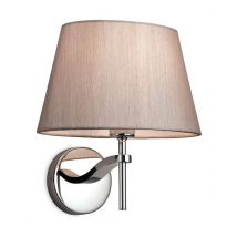 Princess 1 Light Single Indoor Wall Polished S/Steel, Oyster, E14
