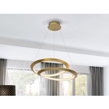 Eternity Integrated LED Pendant Ceiling Light Dimmable Gold 3000K Remote Control