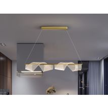 Velas Bar Pendant Ceiling Light Matt Gold 3000K