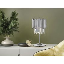 Tiara Glass Table Lamp Chrome G9
