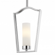 Dublin Wire Frame Pendant Ceiling Light Silver, E14
