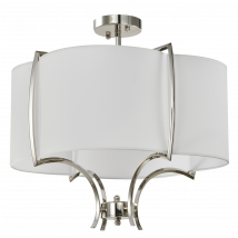 Faro 4 Light Cylindrical Pendant Ceiling Light Nickel, E14